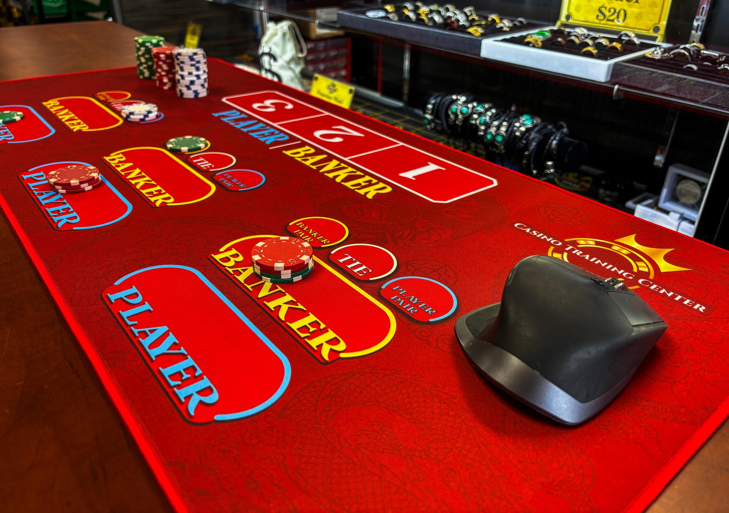 Amazon.com: Casino Quest Mini Baccarat Dealer Practice Mat 34.5